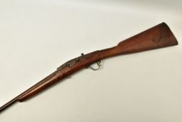 A SINGLE BARREL .410 SHOTGUN, bearing no visible serial number or maker's name, chambered and proved