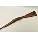 A SINGLE BARREL .410 SHOTGUN, bearing no visible serial number or maker's name, chambered and proved