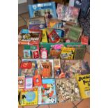 A QUANTITY OF ASSORTED VINTAGE JIGSAWS, GAMES, CARD GAMES AND PUZZLES, to include a Walt Disney Snow
