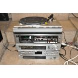 A VINTAGE TEAC COMPONANT HI FI comprising of a TT-2 Audio Program Timer, a EQA-20 Graphic Equaliser,