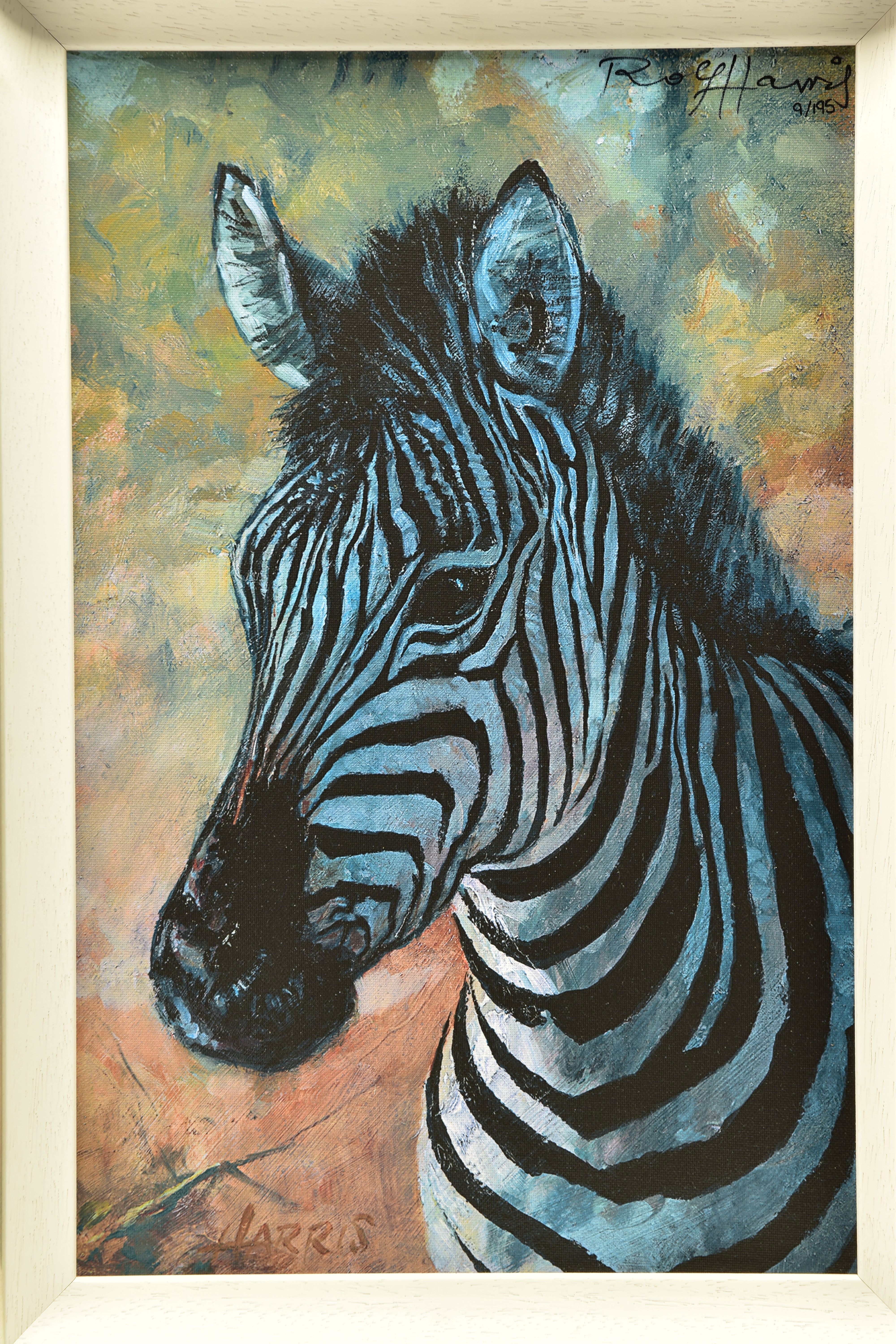 ROLF HARRIS (AUSTRALIAN 1930) 'YOUNG ZEBRA' a signed limited edition print 9/195, signed top - Image 2 of 10