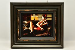 FABIAN PEREZ (ARGENTINA 1967) 'LINDA IN RED', a signed limited edition print depicting a female