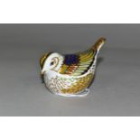 A ROYAL CROWN DERBY FIRECREST, originally complimentary to Guild members, height 5.5cm, gold