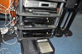 A MOSTLY SONY COMPONANT HI FI comprising of a RDRGX350 DVD Recorder (powers up but not tested any