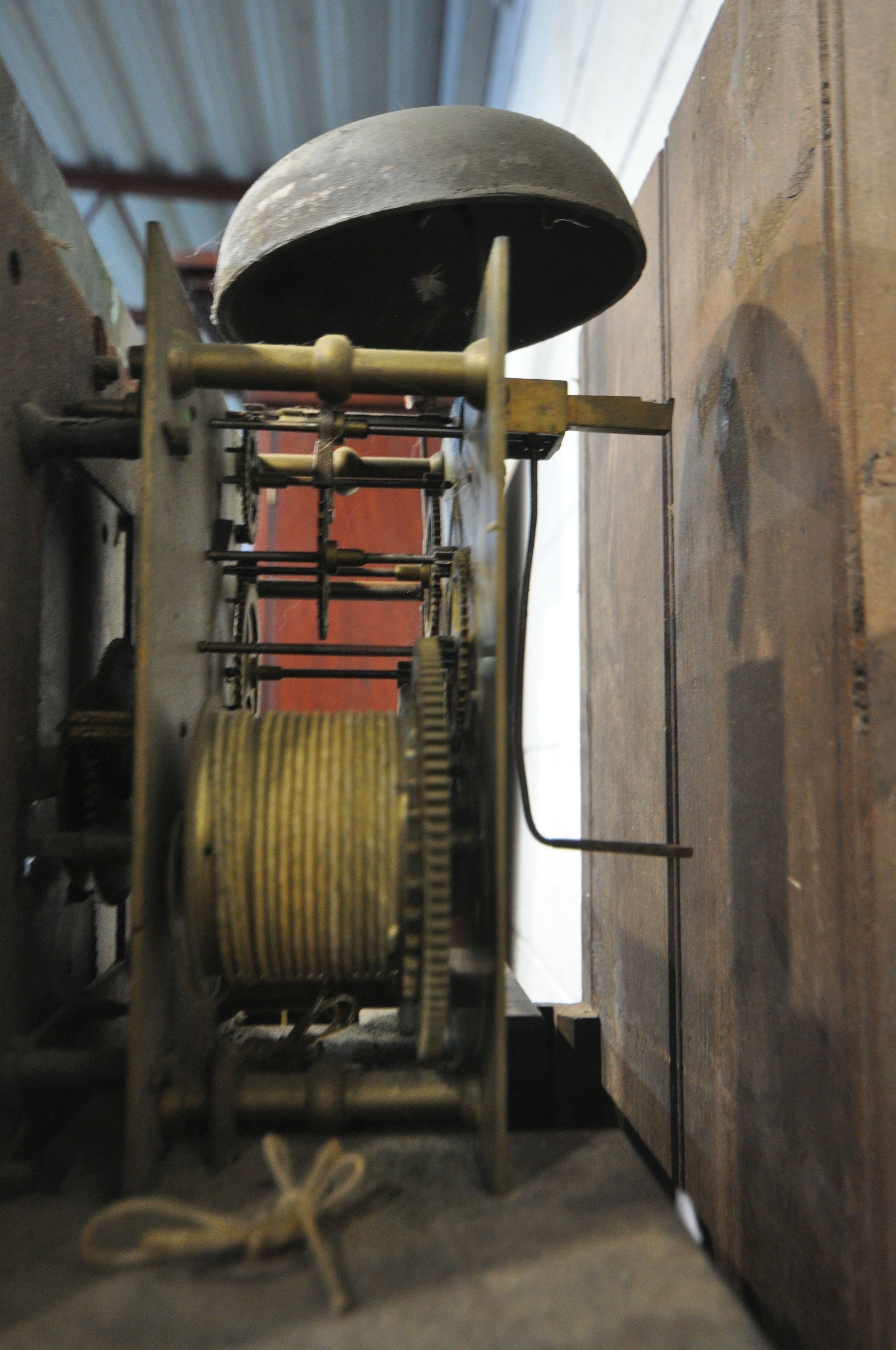 A WILLIAM WEST OF HELSTON, CORNWALL, A GEORGE III OAK AND MAHOGANY CROSSBANDED EIGHT DAY LONGCASE - Image 6 of 9