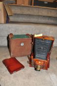 A THORNTON PICKARD MAHOGANY FIELD CAMERA with brass adornments, a Bausch 8in a.g. Rathenow lens ,