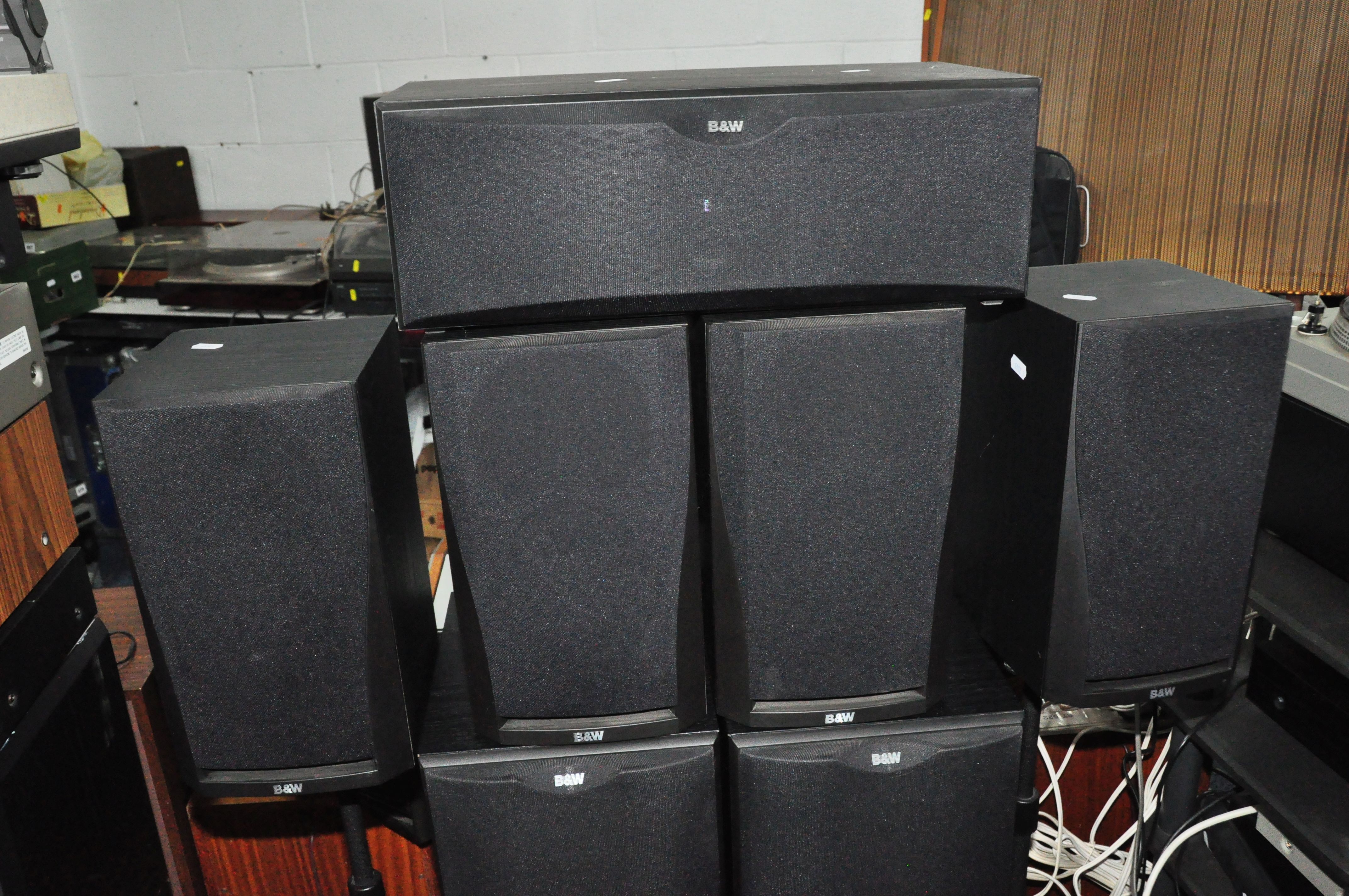 SEVEN BOWERS AND WILKINS HI FI SPEAKERS, A YAMAHA DSP A1092 AMPLIFIER AND YAMAHA TX590RDS TUNER - Image 3 of 4