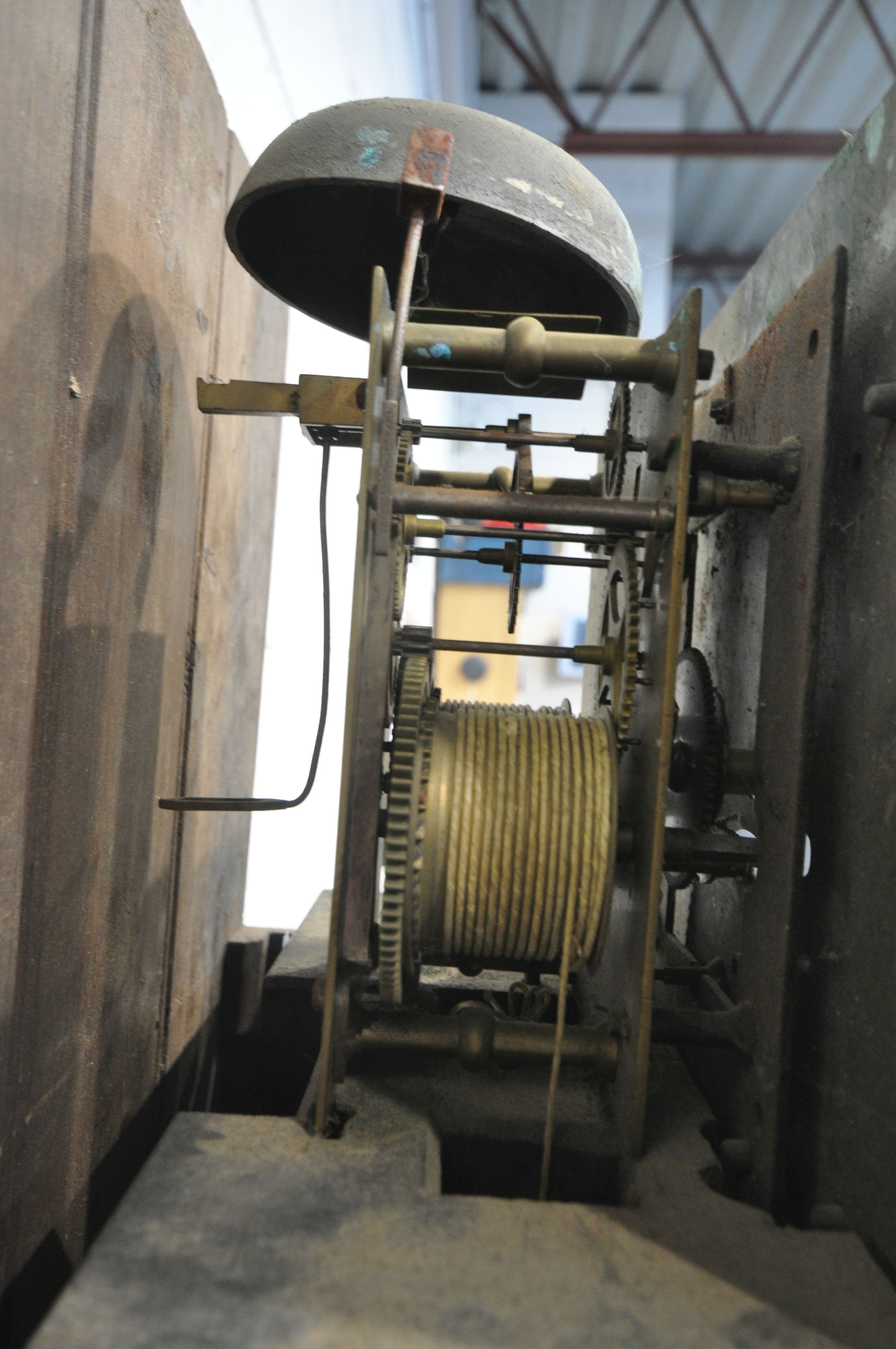 A WILLIAM WEST OF HELSTON, CORNWALL, A GEORGE III OAK AND MAHOGANY CROSSBANDED EIGHT DAY LONGCASE - Image 7 of 9