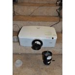 A SANYO PLC-ZM5000L WUXGA FULL HD PROJECTOR with Standard lens and LNS-W21on-axis short fixed lens (