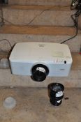 A SANYO PLC-ZM5000L WUXGA FULL HD PROJECTOR with Standard lens and LNS-W21on-axis short fixed lens (