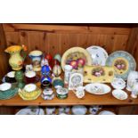 A GROUP OF AYNSLEY COTTAGE GARDEN GIFTWARE AND FRUIT PATTERN PLATES BY D. JONES, MODERN PORCELAIN