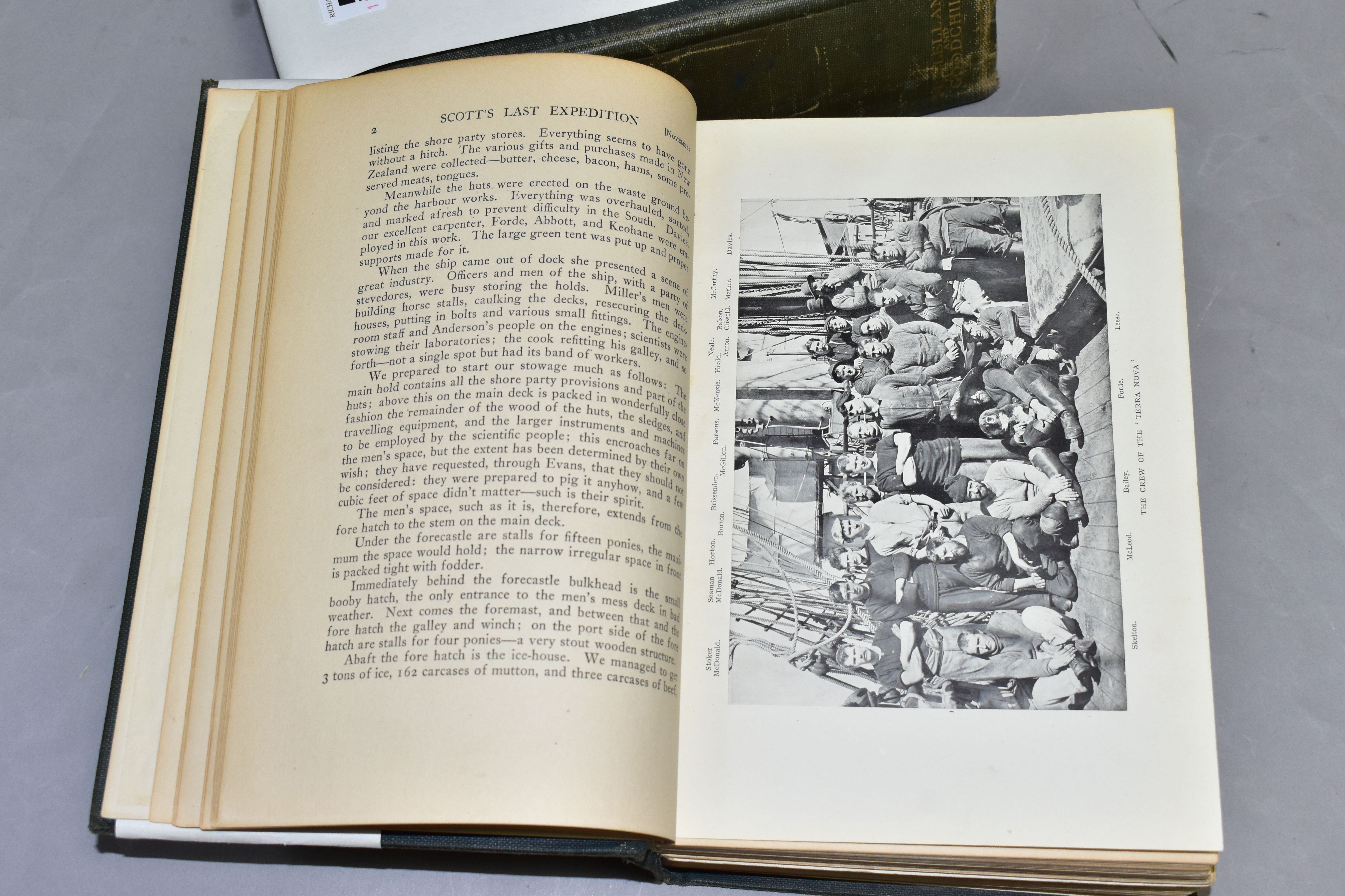 SCOTT'S LAST EXPEDITION, Vols.1 & 2, American 1st Edition published by McClellend and Goodchild, - Image 4 of 12