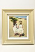 SHERREE VALENTINE DAINES (BRITISH 1959) 'BEACH BABIES), a signed limited edition print depicting two