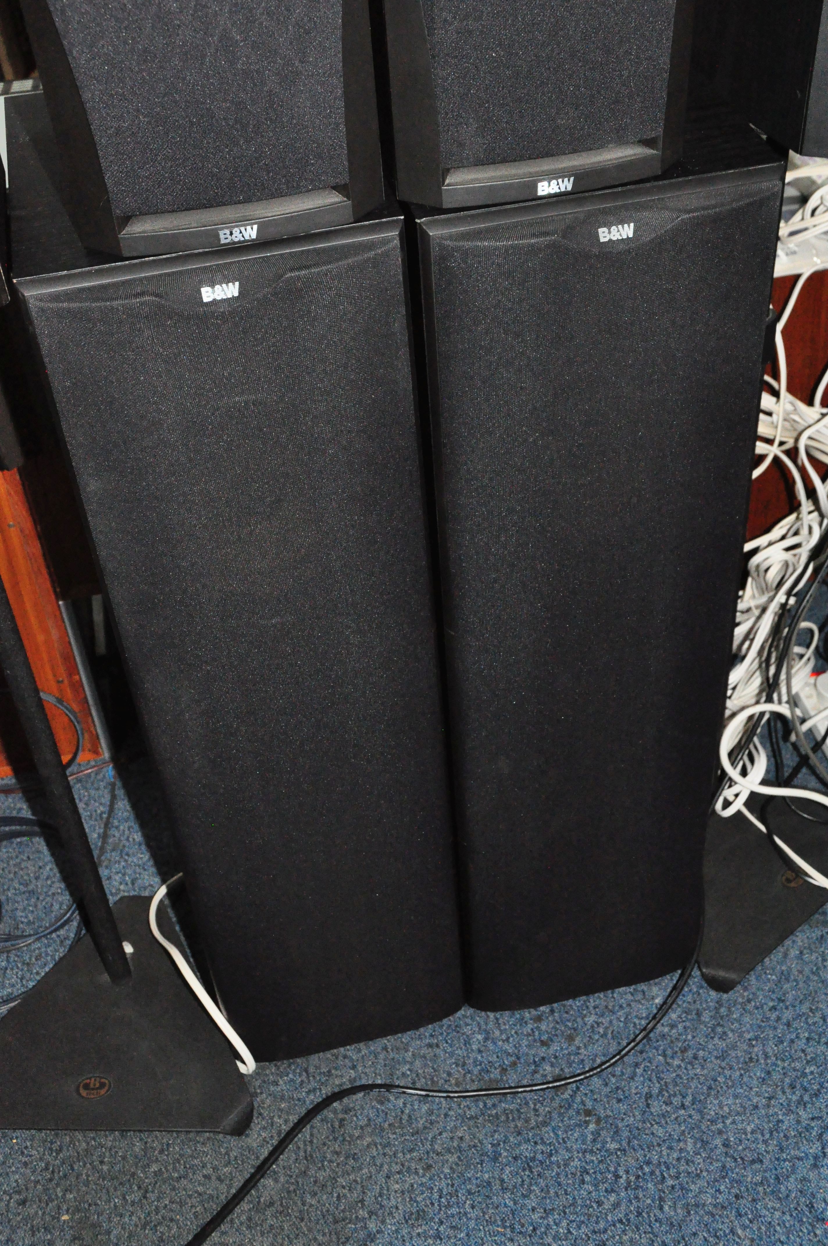 SEVEN BOWERS AND WILKINS HI FI SPEAKERS, A YAMAHA DSP A1092 AMPLIFIER AND YAMAHA TX590RDS TUNER - Image 2 of 4