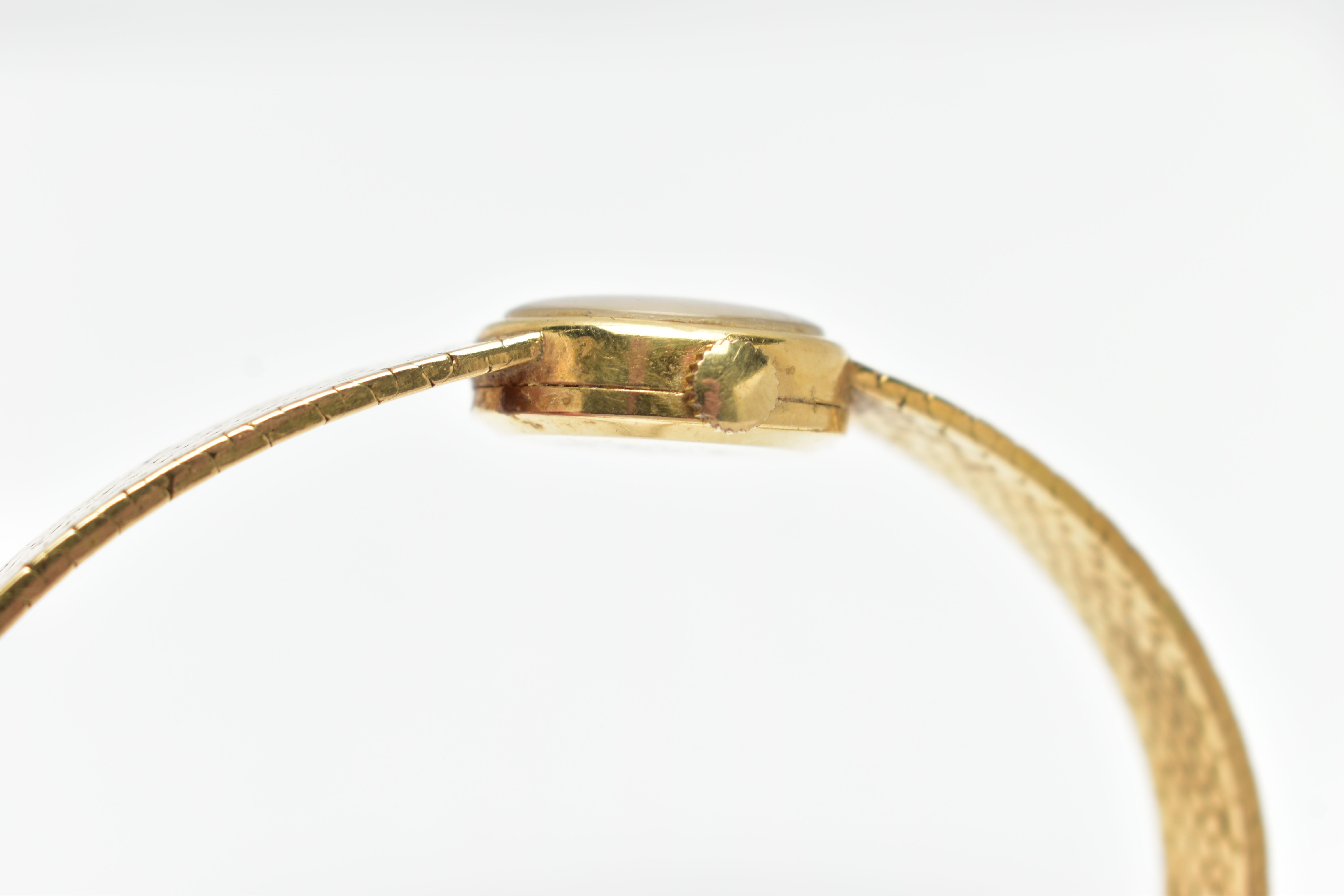 A LADIES 18CT YELLOW GOLD 'CORTEBERT' WRISTWATCH, manual wind, round gold dial singed 'Cortebert', - Image 6 of 6