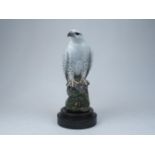 A Royal Copenhagen Porcelain model of an Icelandic Falcon, designed by Peter Herold, 1969-74,