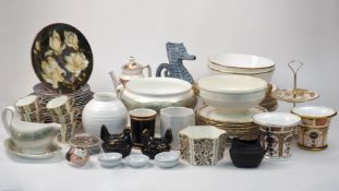 A group of English ceramic wares, 19th/20th century, comprising: eight Mason’s Ironstone ‘
