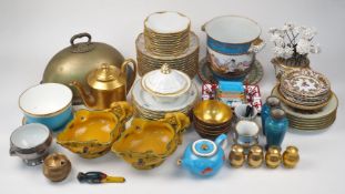 A collection of Continental ceramic wares, 20th century, comprising: twelve Limoges shallow bowls,