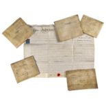 A group of hand-written legal documents relating to the City of London, 18th and 19th century, to