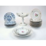 A group of Meissen porcelain reticulated cake plates, late 19th/early 20th Century, to include: