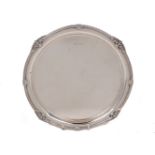 An Elizabeth II silver waiter, Sheffield, 1967, Alexander Clark & Co., of circular form with