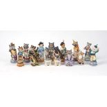 A collection of Bronte cats to include; a 'Cheshire Cat', 627/2500, 12cm high, a 'Maine Coon', 29/