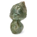 Donated to the Royal Society of Sculptors: Unknown artist, British 20th Century - Figure with carved