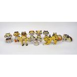 A quantity of Lorna Bailey pottery cats, 20th century and later, to include various designs of black