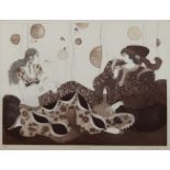 Catherine Grubb, British b.1945- Scheherazade, 1973; aquatint on wove, signed, dated, titled, and