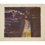 Don Bessant, British 1941-1993- Evening Landscape in Dorset, 1962; lithograph in colours on wove,