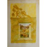 Leonard Rosoman RA, British 1913-2012- Figure at a window, 1980; lithograph in colours on wove,