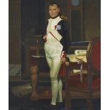 After Jacques-Louis David, French 1748-1825- Napoleon I in his study in the Tuileries, 1812; oil