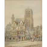 Henry (Henri) Schäfer, French 1833-1916- Abbeville, Normandy; and Arras, France; each pencil and