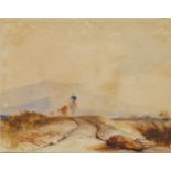 British School, late 18th/early 19th century- English landscapes; watercolours, a pair, ea. 9 x 11.5