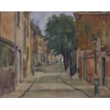 Clifford Hall RBA ROI, British 1904–1973 - Cheyne Row, Chelsea,1944; oil on canvas, signed and dated