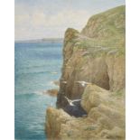 William Edwards Croxford, British 1851-1926 - Cliff Shore, 1917; oil on canvas, signed and dated ‘