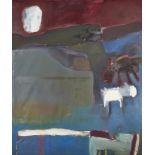 Roger Cecil, Welsh 1942-2015 - Gafr - a goat, 1989; oil on canvas, signed, titled and dated 'Roger