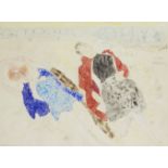 Raymond-Jean Legueult, French 1898-1971- 'Femmes sur la plage', 1956; watercolour, signed 'Legueult'