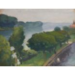 Albert Marquet, French 1875-1947- Landscape; oil on card laid down on canvas, signed lower right, 18