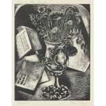 Paul Nash, British 1889-1946- 'Bouquet', 1927; woodcut on wove paper, signed 'Paul Nash' and