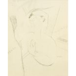After Amedeo Modigliani, Italian 1884-1920- Beata Matrex, 1959; lithographic facsimile in colours on