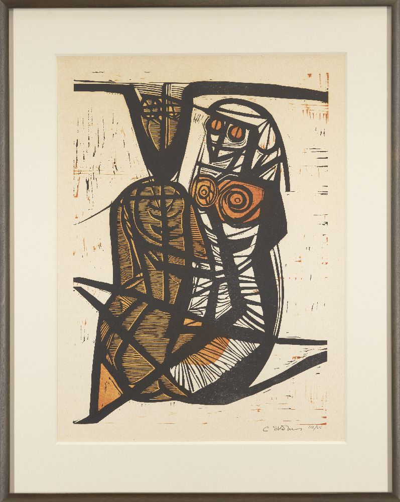 Cecil Skotnes, South African 1926-2009- Untitled; twelve woodcuts in colours on wove, each signed - Image 16 of 25