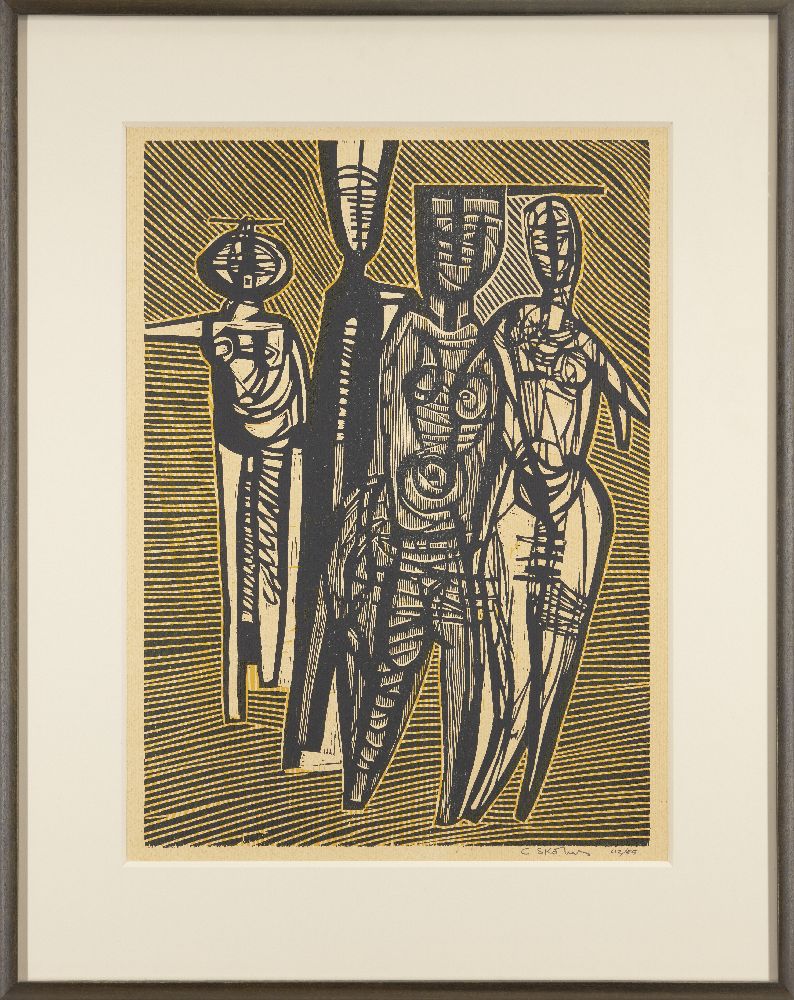 Cecil Skotnes, South African 1926-2009- Untitled; twelve woodcuts in colours on wove, each signed - Image 25 of 25