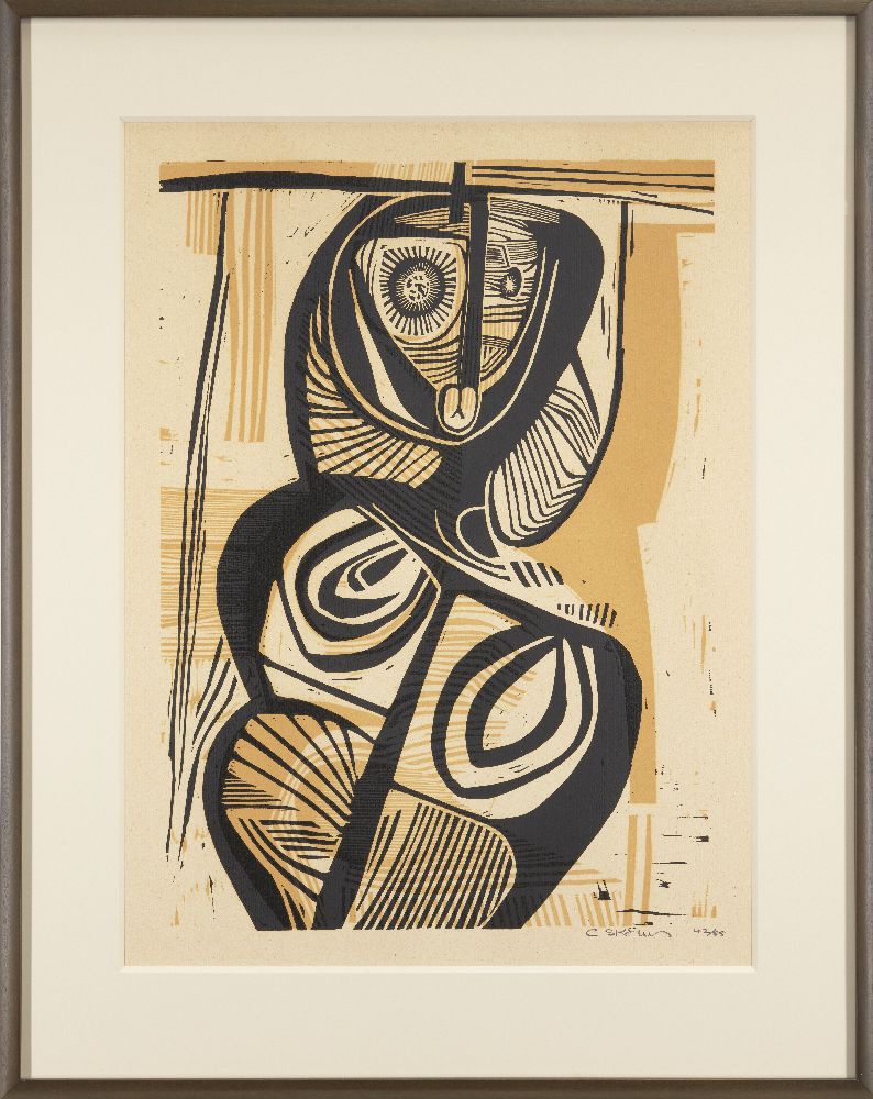 Cecil Skotnes, South African 1926-2009- Untitled; twelve woodcuts in colours on wove, each signed - Image 9 of 25