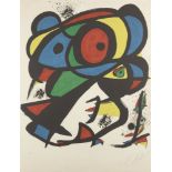 Joan Miró, Spanish 1893-1983- Colpir Sense Nafrar 1 [Maeght 1246], 1981; lithograph in colours on