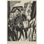 Jean Emile Laboureur, French 1877-1943- La Classe 19, 1918; woodcut on wove, signed in pencil,