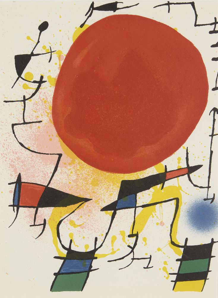 Joan Miró, Spanish 1893-1983- L'Astre Bleu, Le Soleil Rouge, La Lune Vert [Mourlot 857, 859 and - Image 2 of 7