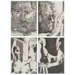 Pablo Picasso, Spanish 1881-1973- Sable Mouvant: Tête d'Homme barbu, Sculpteur et Sculpture,
