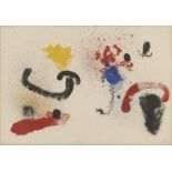 Joan Miró, Spanish 1893-1983- Album 19, 1963; lithograph in colours on wove, double page, double