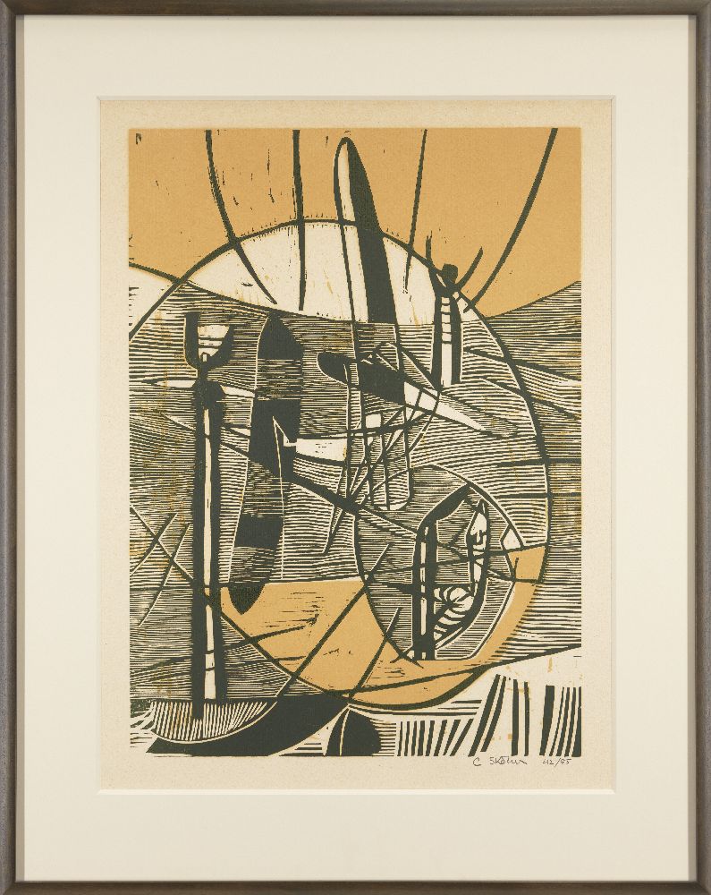 Cecil Skotnes, South African 1926-2009- Untitled; twelve woodcuts in colours on wove, each signed - Image 7 of 25